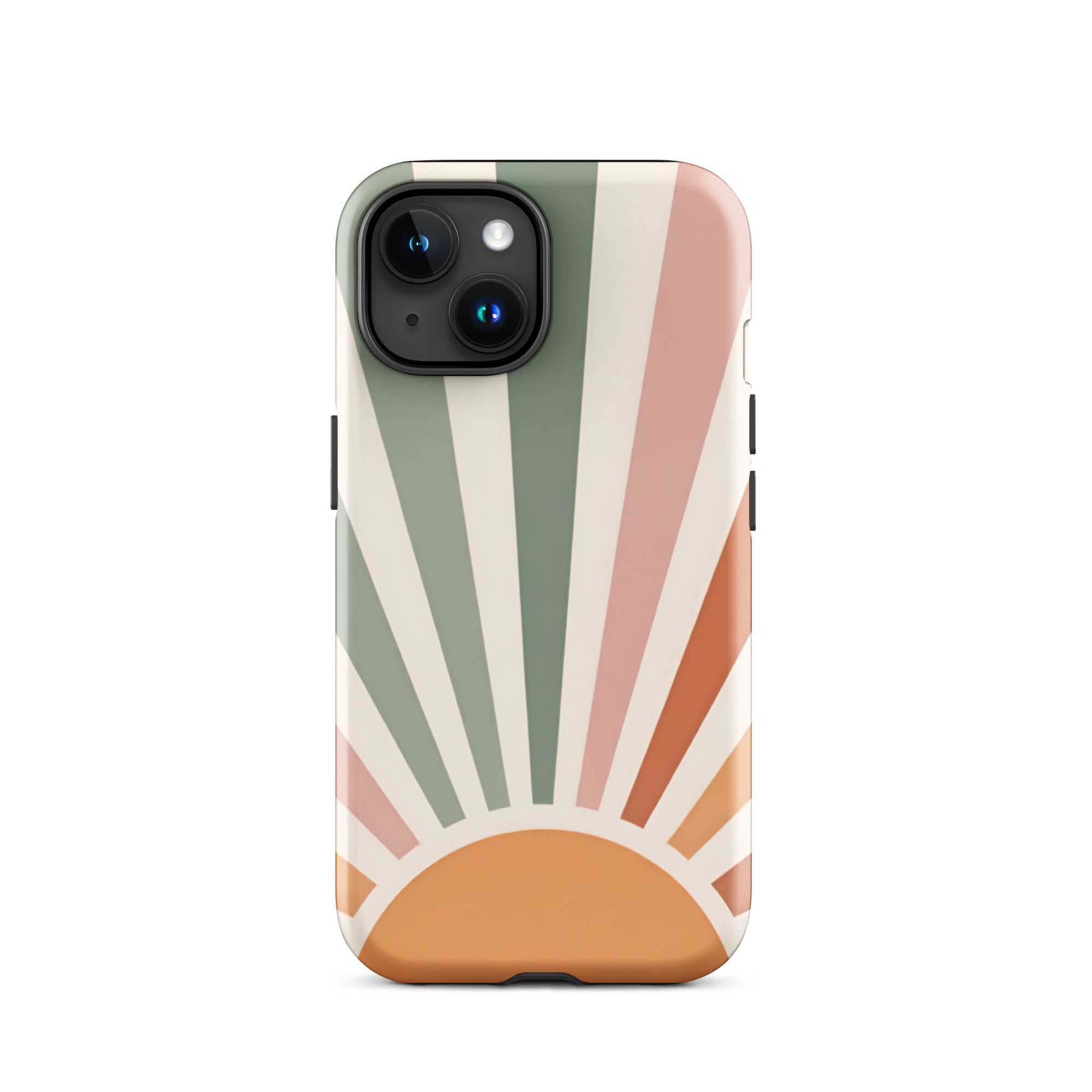 Retro Sunrise Tough Case for iPhone 15
