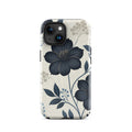Elegant Blue Floral Tough Case for iPhone 15