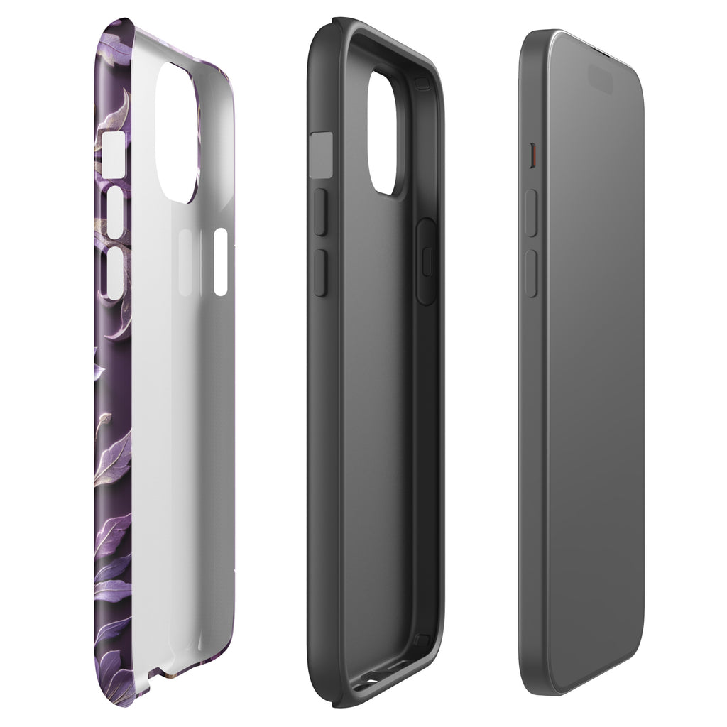 Royal Violet Filigree Tough Case for iPhone 15 Plus