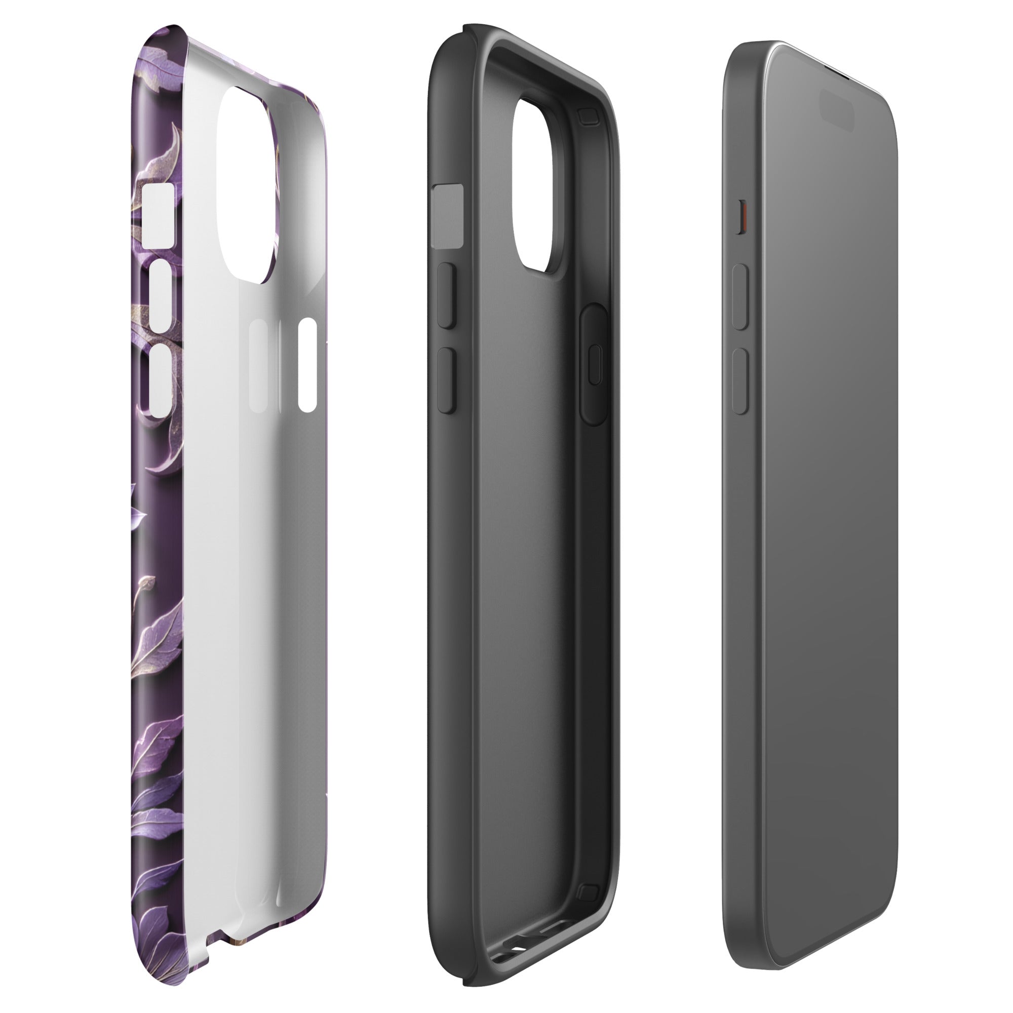Royal Violet Filigree Tough Case for iPhone 15 Plus
