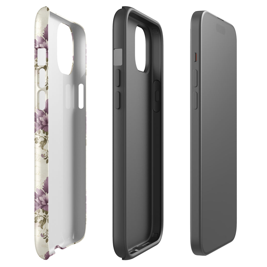 Vintage Floral Damask Tough Case for iPhone 15 Plus