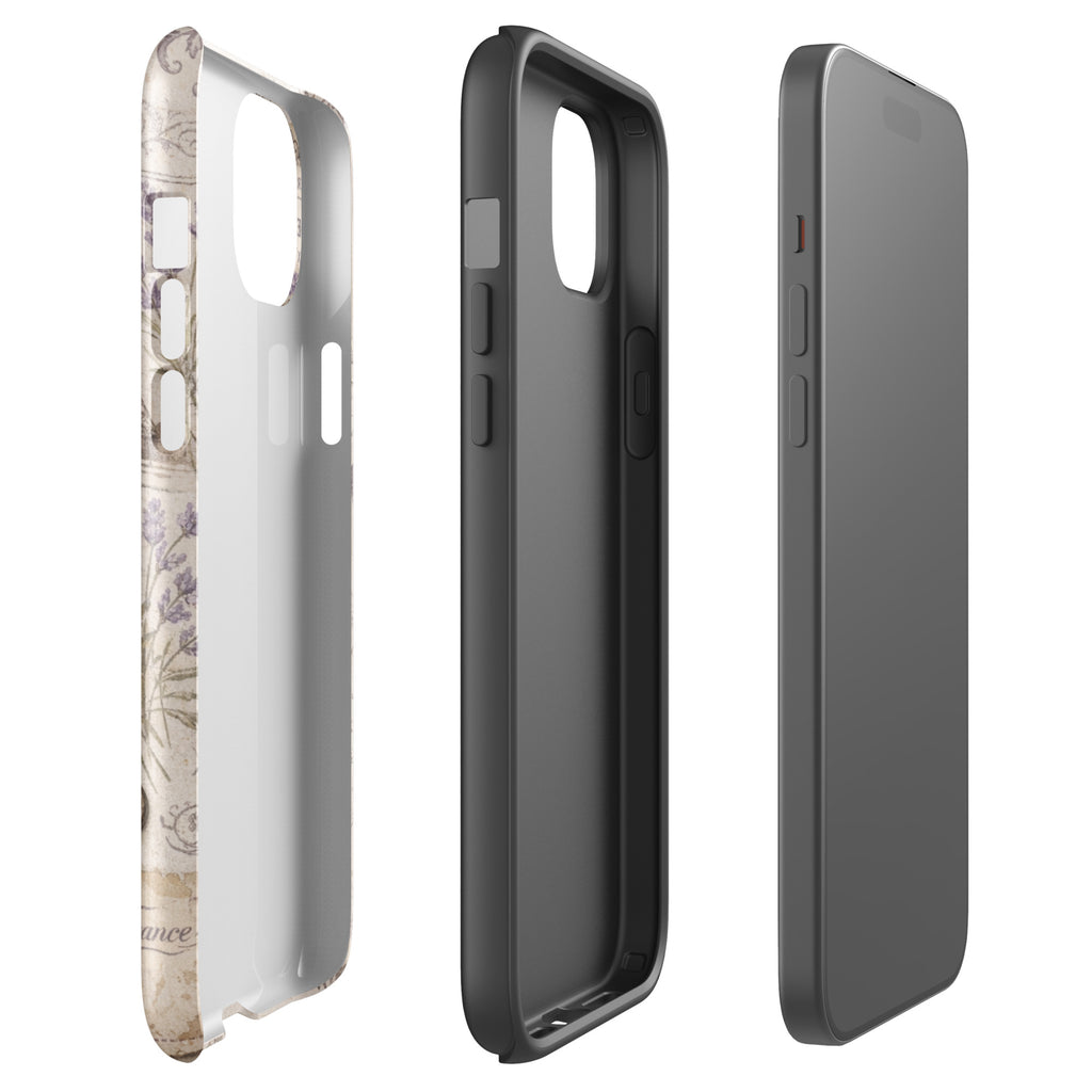 Vintage Paris Lavender Tough Case for iPhone 15 Plus