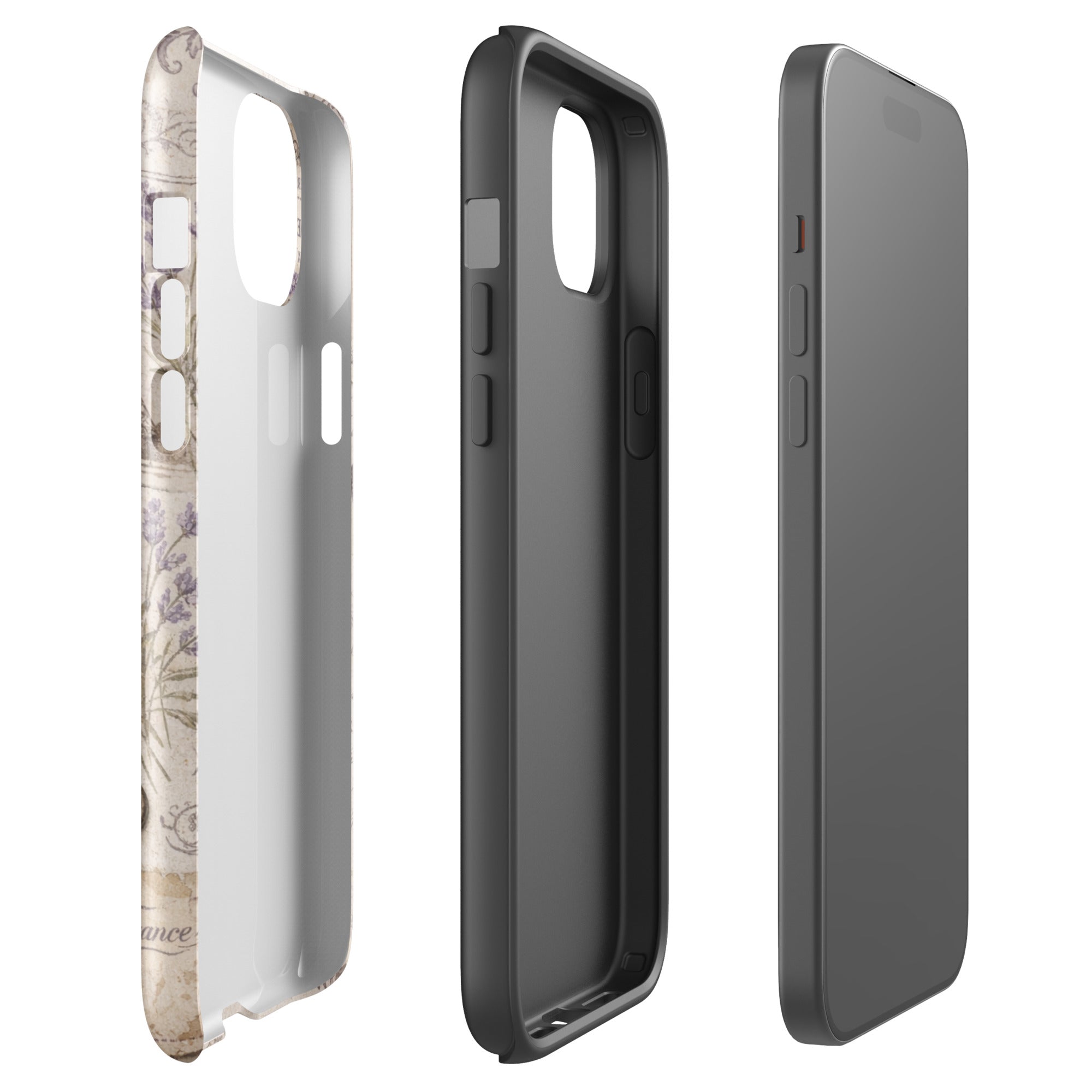 Vintage Paris Lavender Tough Case for iPhone 15 Plus