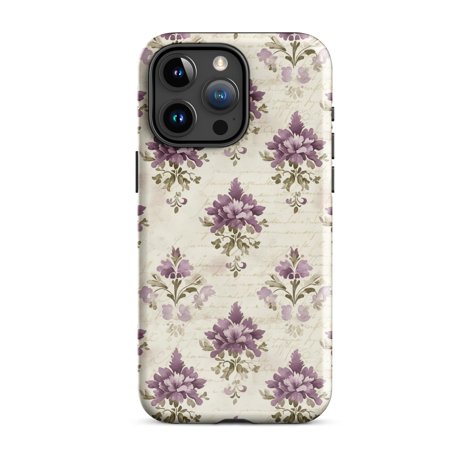 Vintage Floral Damask Tough Case for iPhone 15 Pro Max