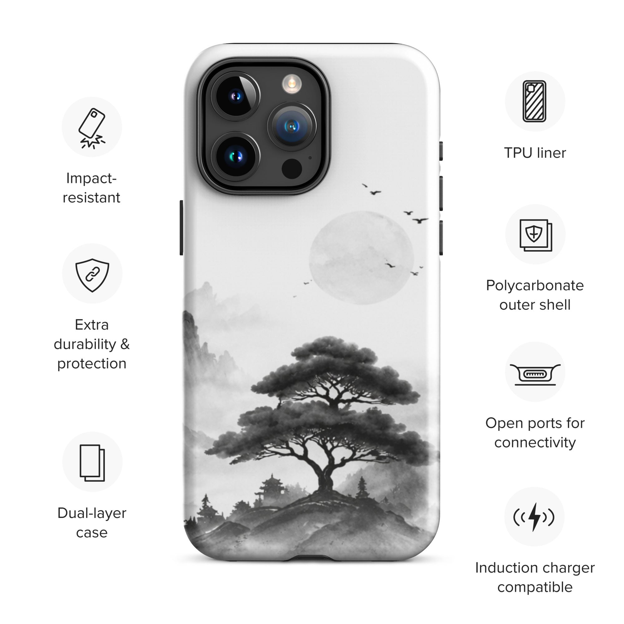 Silent Mountain Tough Case for iPhone 15 Pro Max