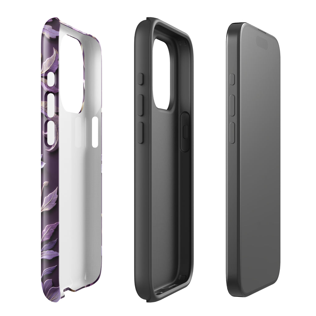 Royal Violet Filigree Tough Case for iPhone 15 Pro Max