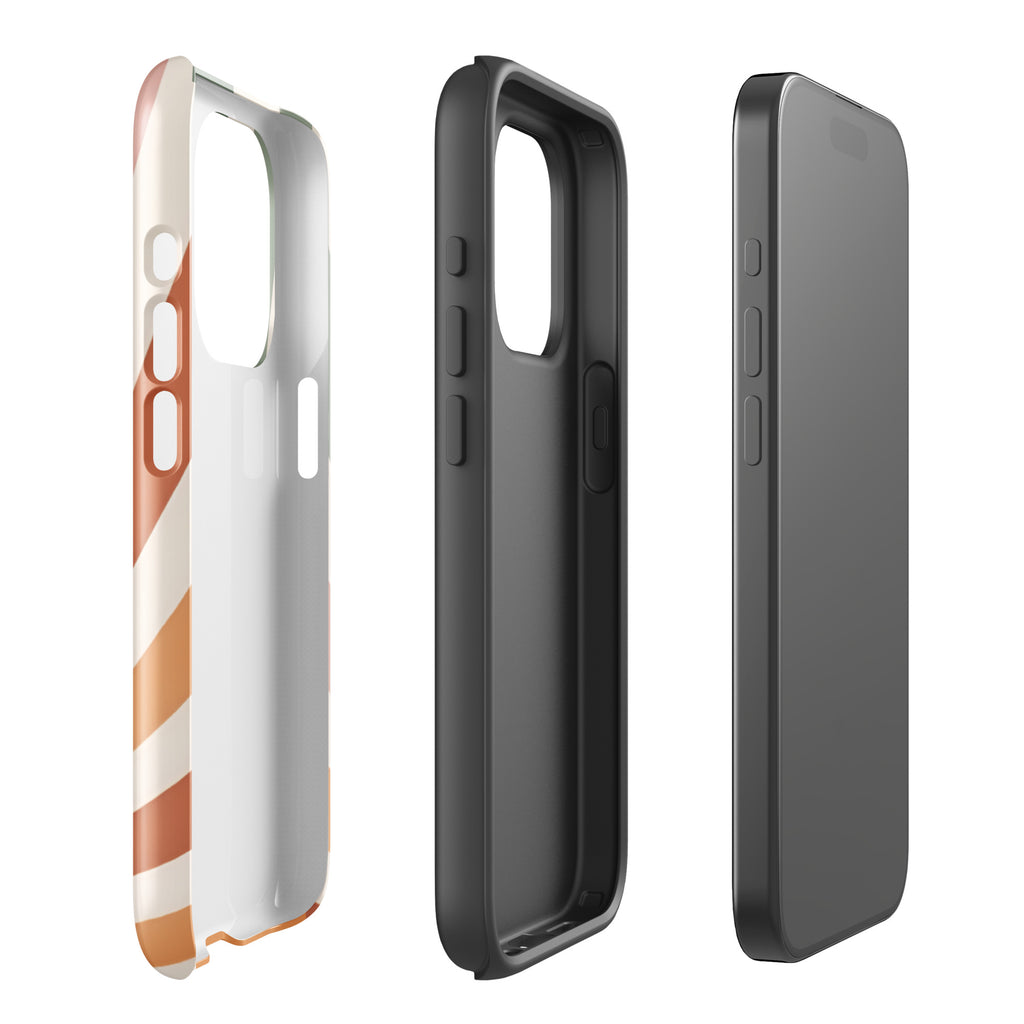 Retro Sunrise Tough Case for iPhone 15 Pro