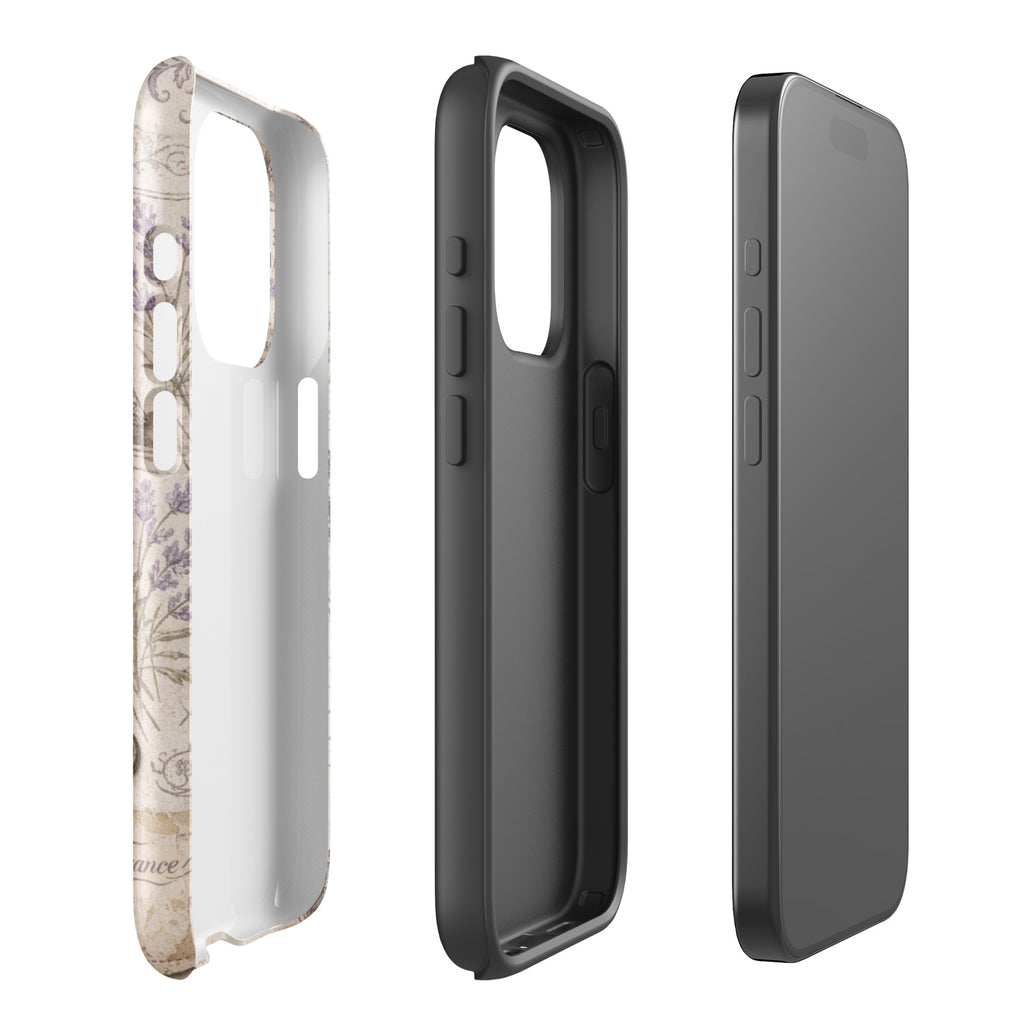Vintage Paris Lavender Tough Case for iPhone 15 Pro