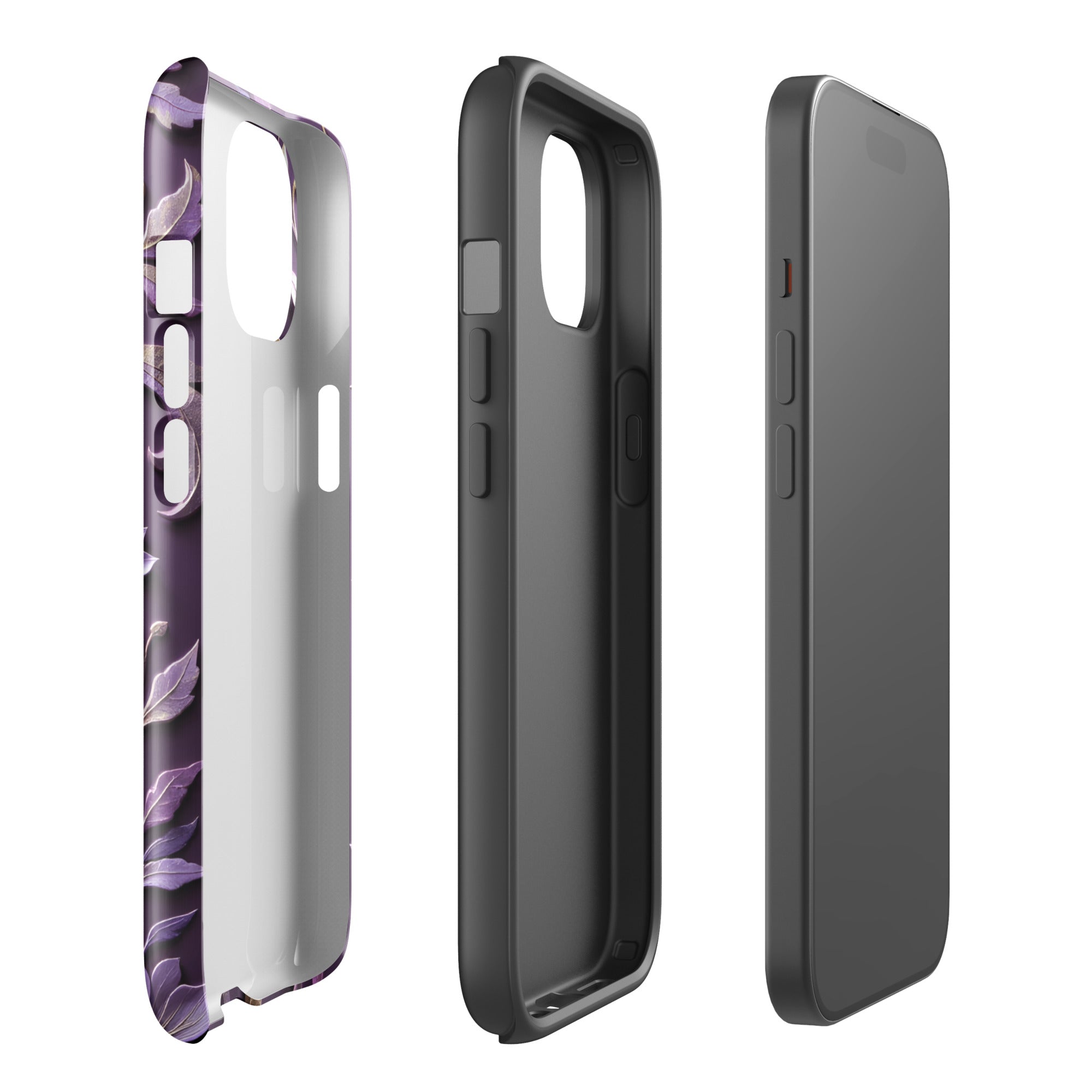 Royal Violet Filigree Tough Case for iPhone 15