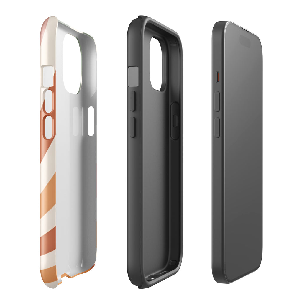 Retro Sunrise Tough Case for iPhone 15