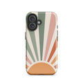 Retro Sunrise Tough Case for iPhone 16