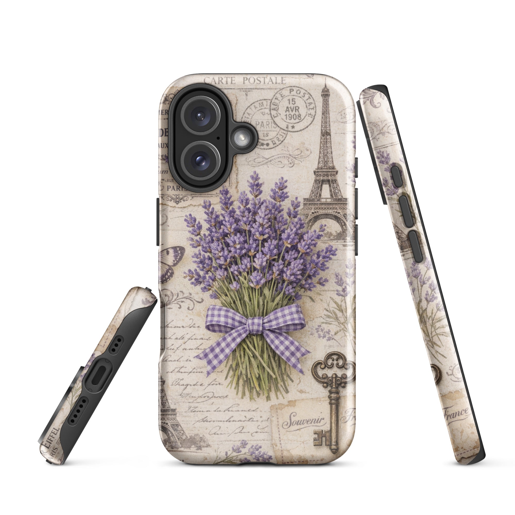 Vintage Paris Lavender Tough Case for iPhone 16