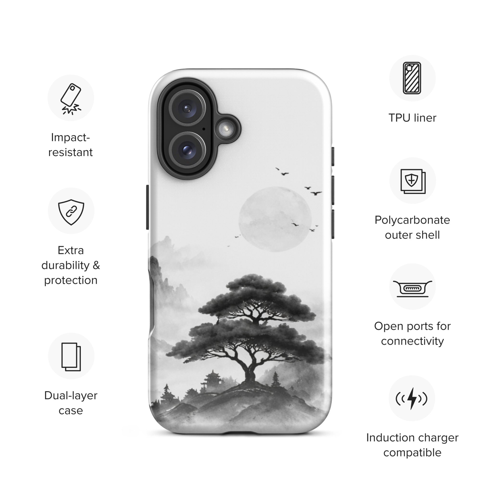 Silent Mountain Tough Case for iPhone 16