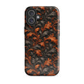 Burnt Orange Filigree Tough Case for iPhone 16 Plus