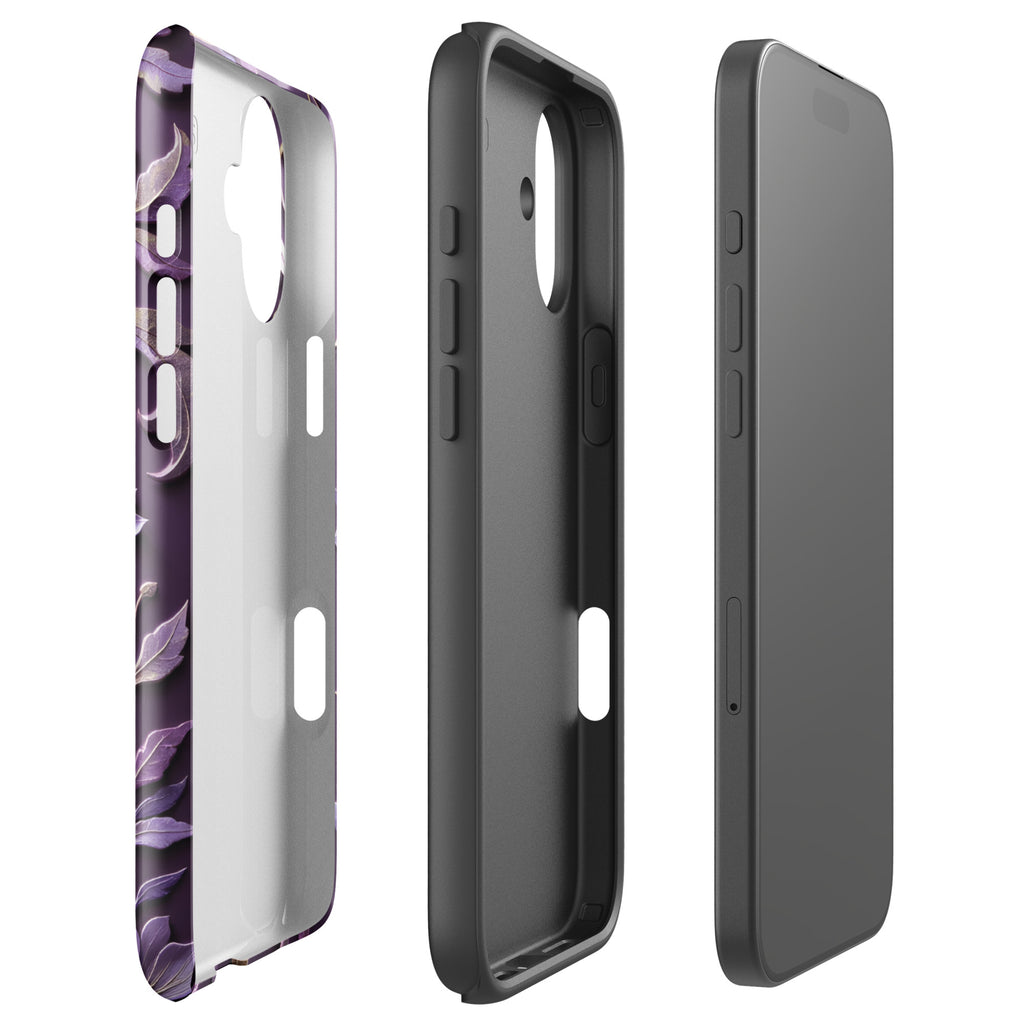 Royal Violet Filigree Tough Case for iPhone 16 Plus