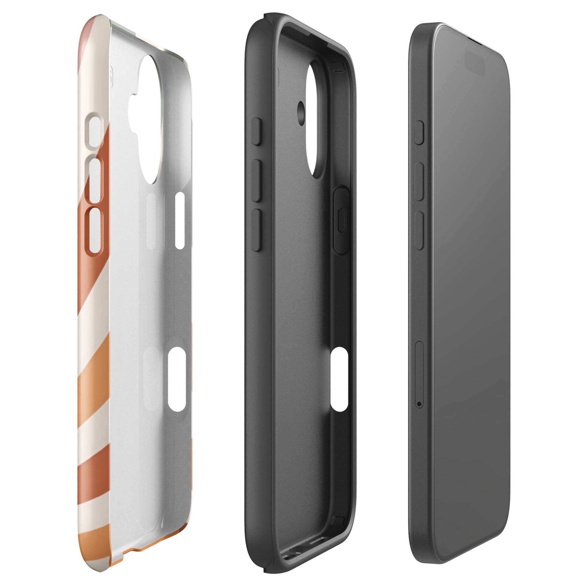 Retro Sunrise Tough Case for iPhone 16 Plus