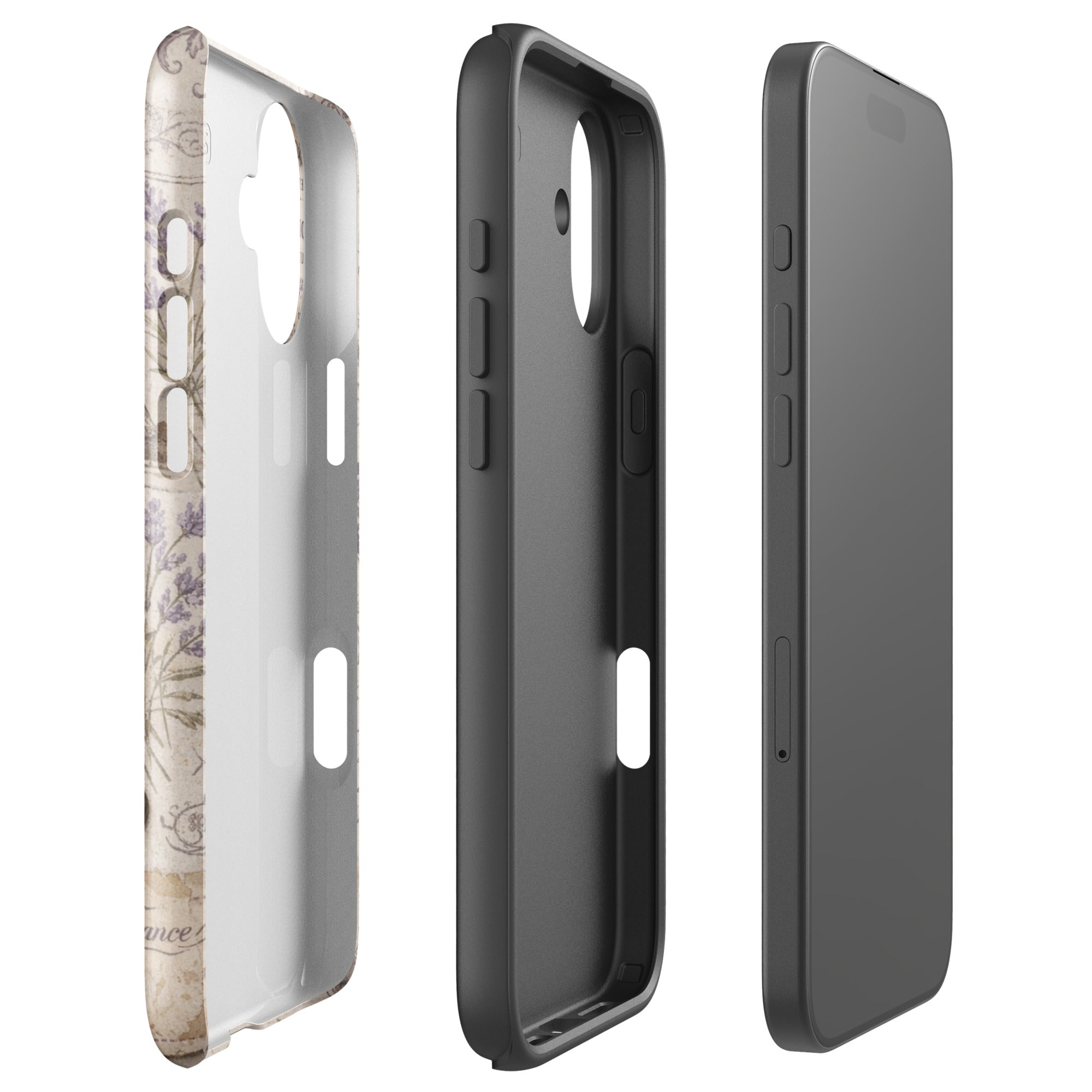 Vintage Paris Lavender Tough Case for iPhone 16 Plus