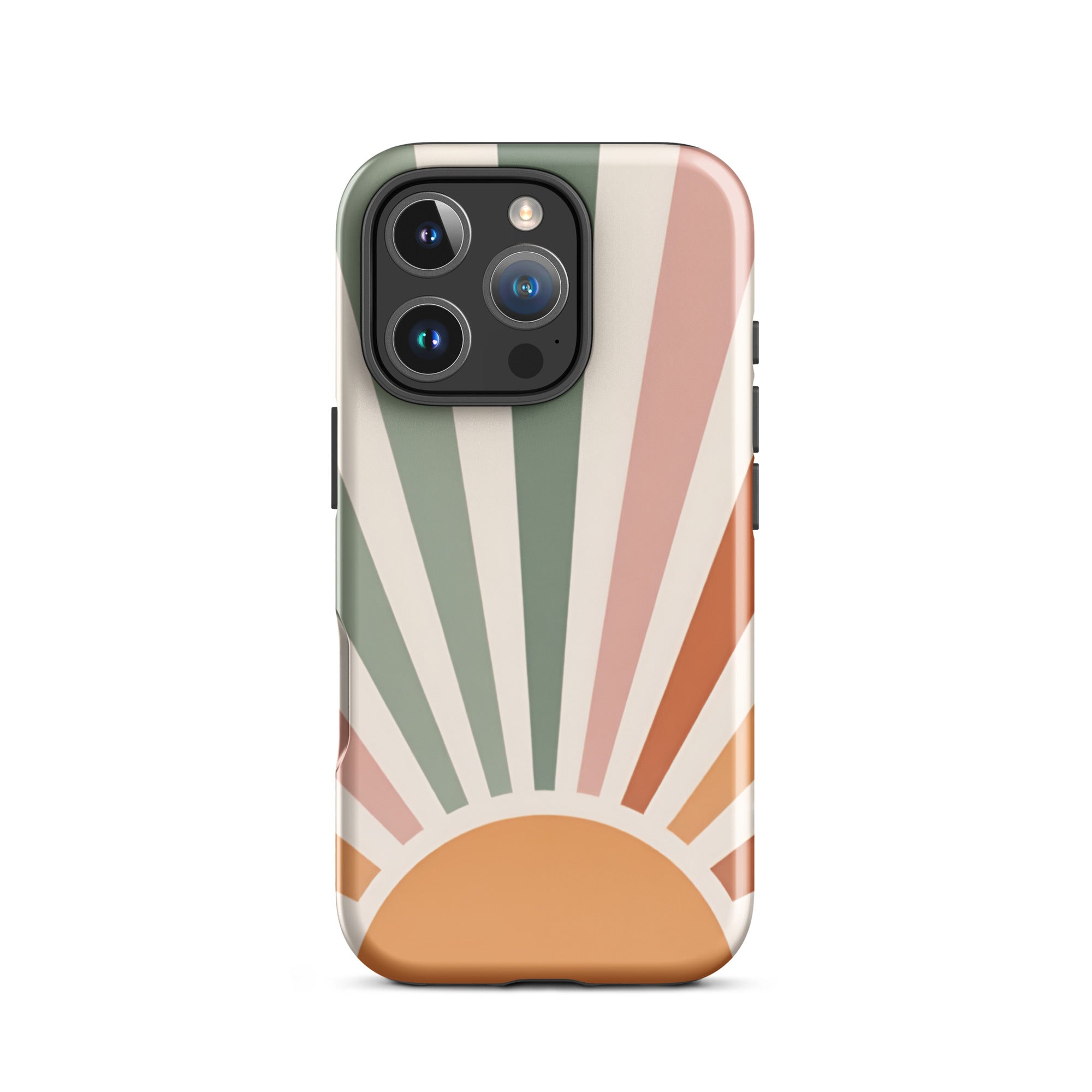 Retro Sunrise Tough Case for iPhone 16 Pro