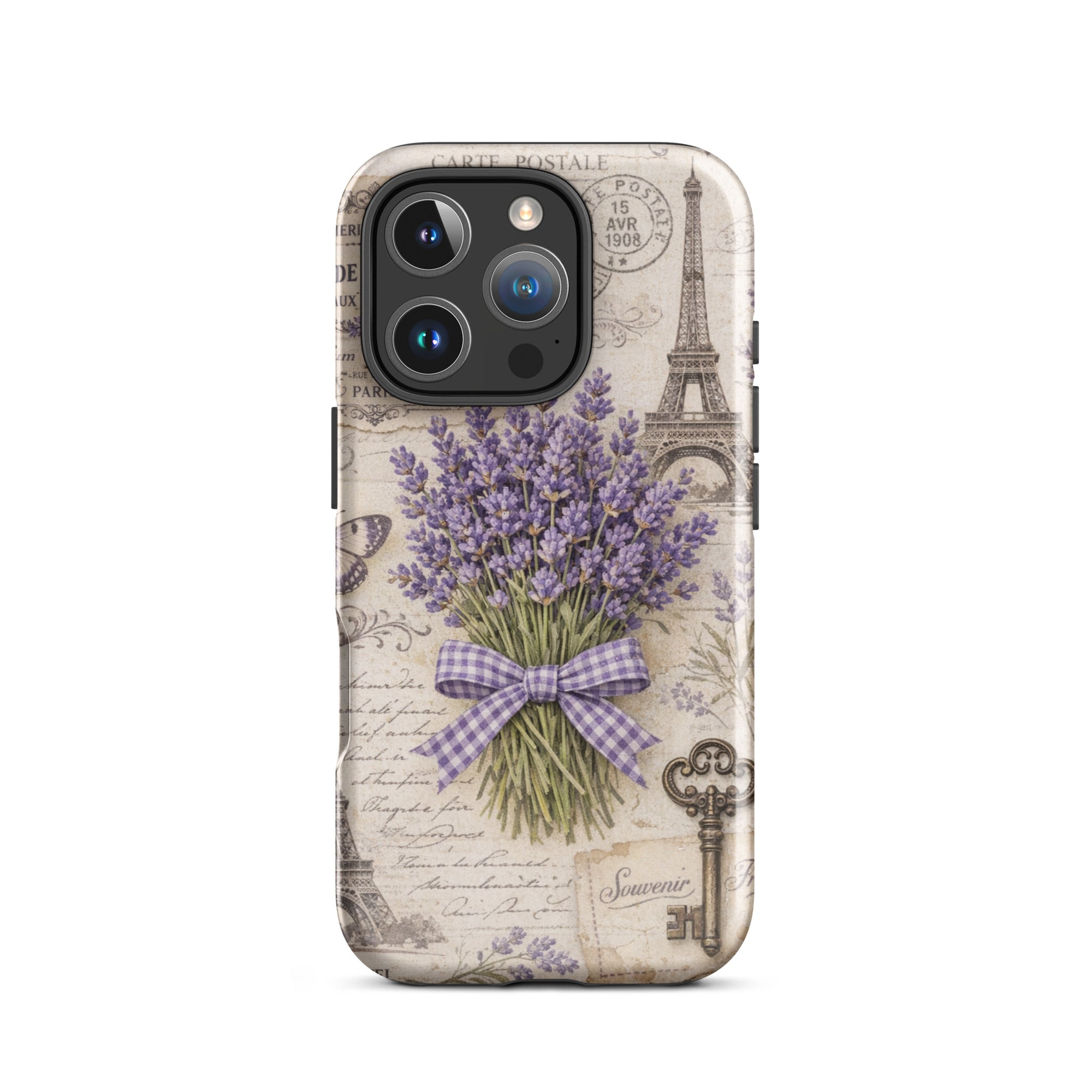 Vintage Paris Lavender Tough Case for iPhone 16 Pro