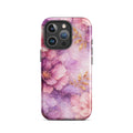 Pink Watercolor Floral Tough Case for iPhone 16 Pro