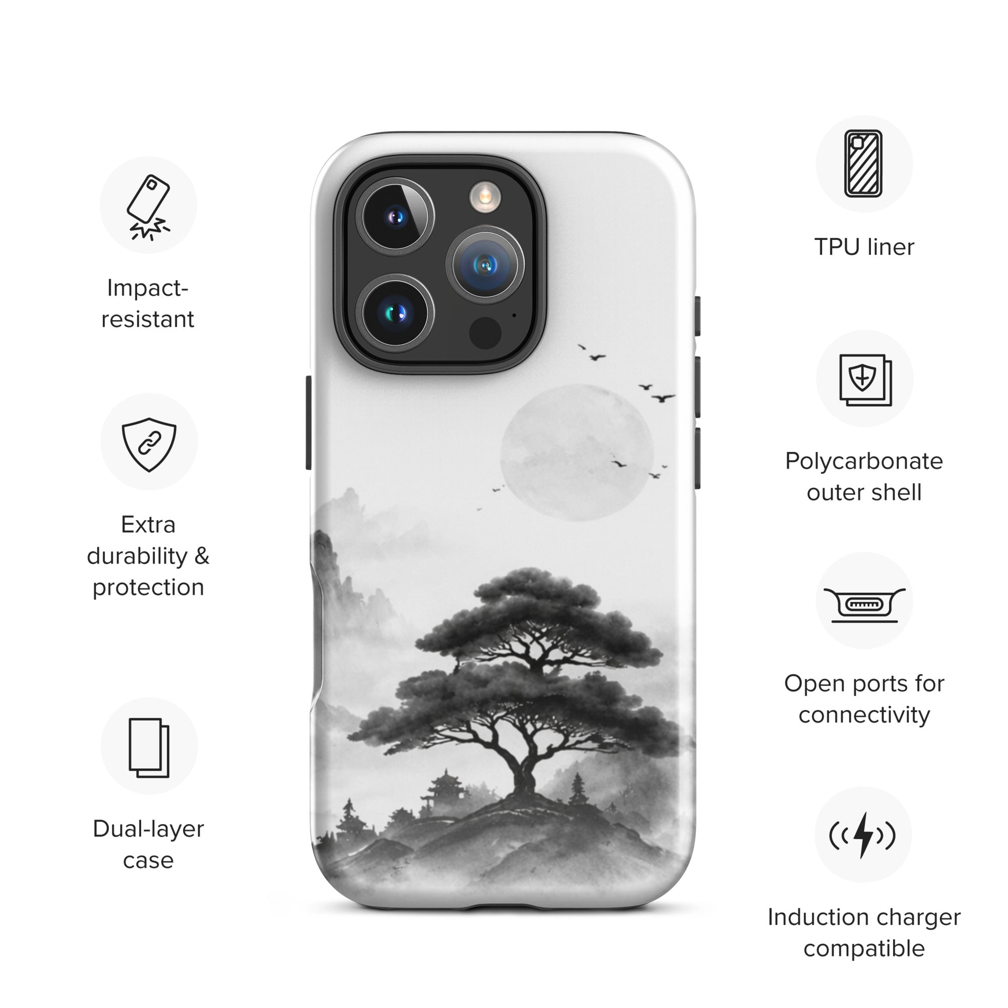 Silent Mountain Tough Case for iPhone 16 Pro