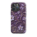 Royal Violet Filigree Tough Case for iPhone 16 Pro Max