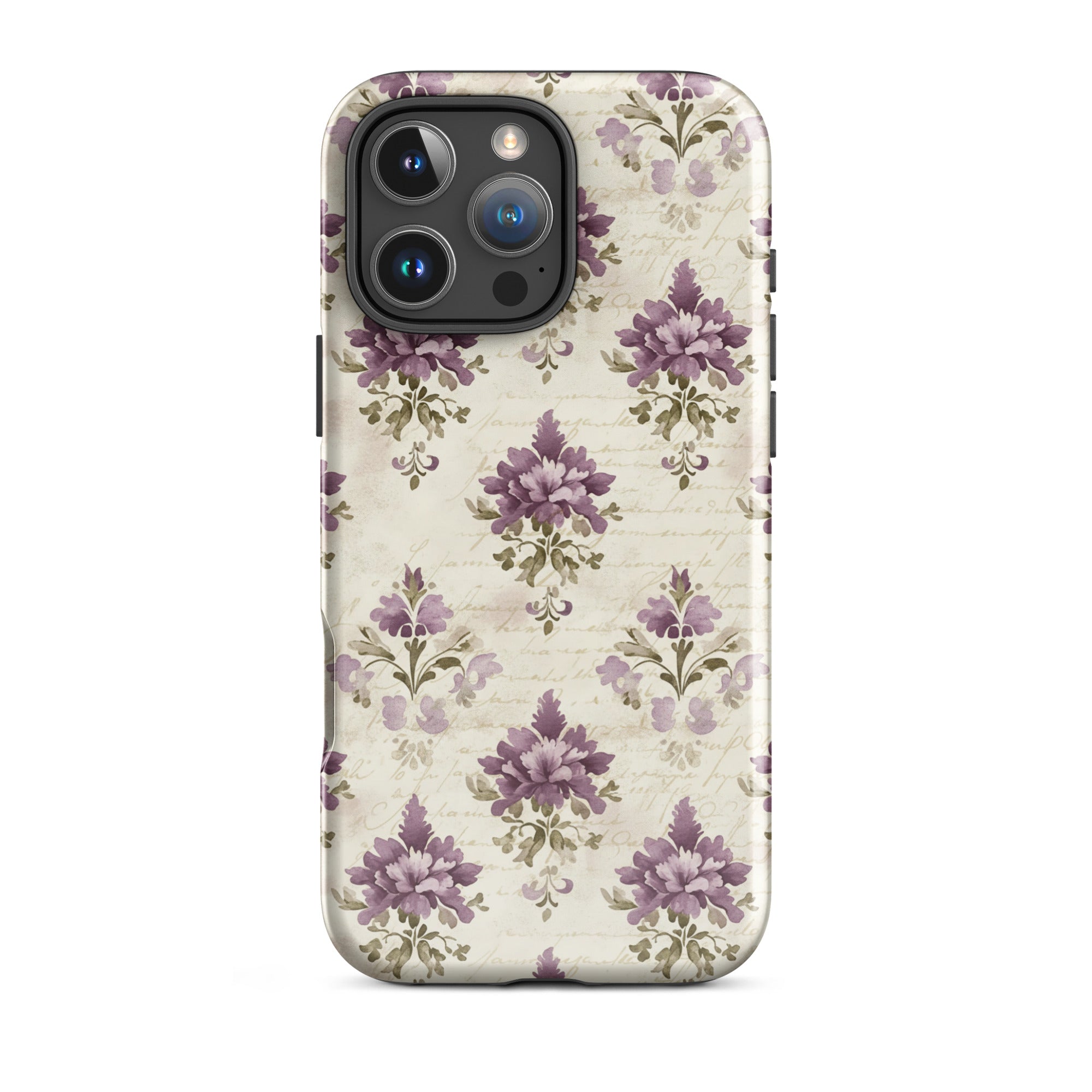 Vintage Floral Damask Tough Case for iPhone 16 Pro Max