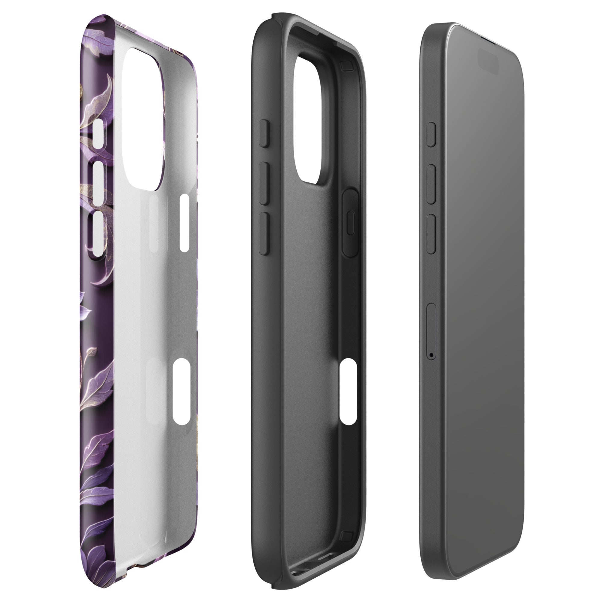 Royal Violet Filigree Tough Case for iPhone 16 Pro Max