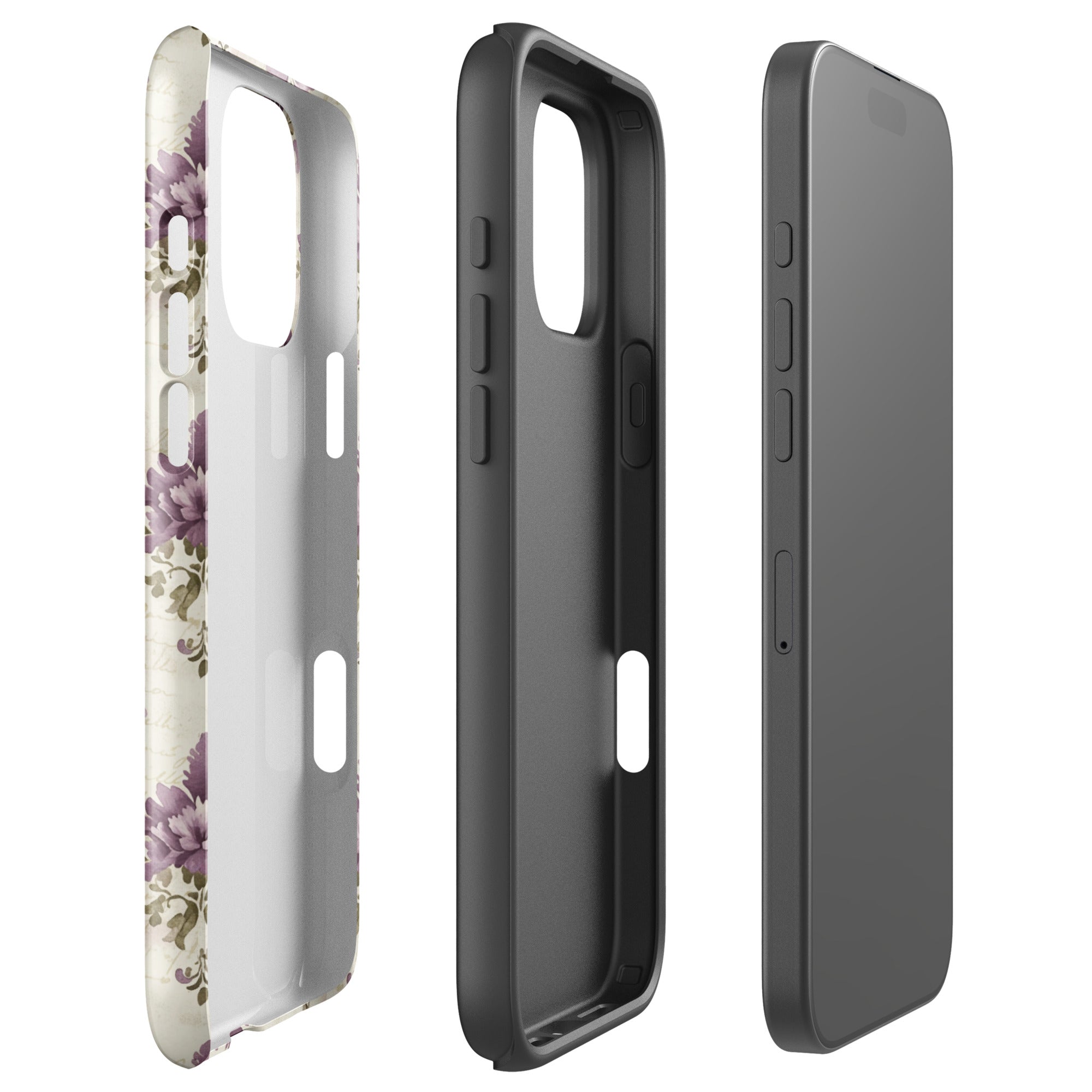 Vintage Floral Damask Tough Case for iPhone 16 Pro Max