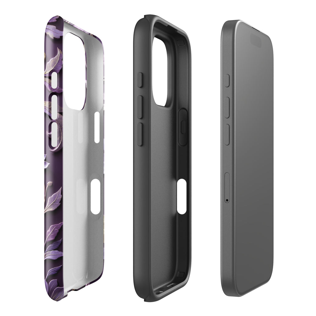 Royal Violet Filigree Tough Case for iPhone 16 Pro