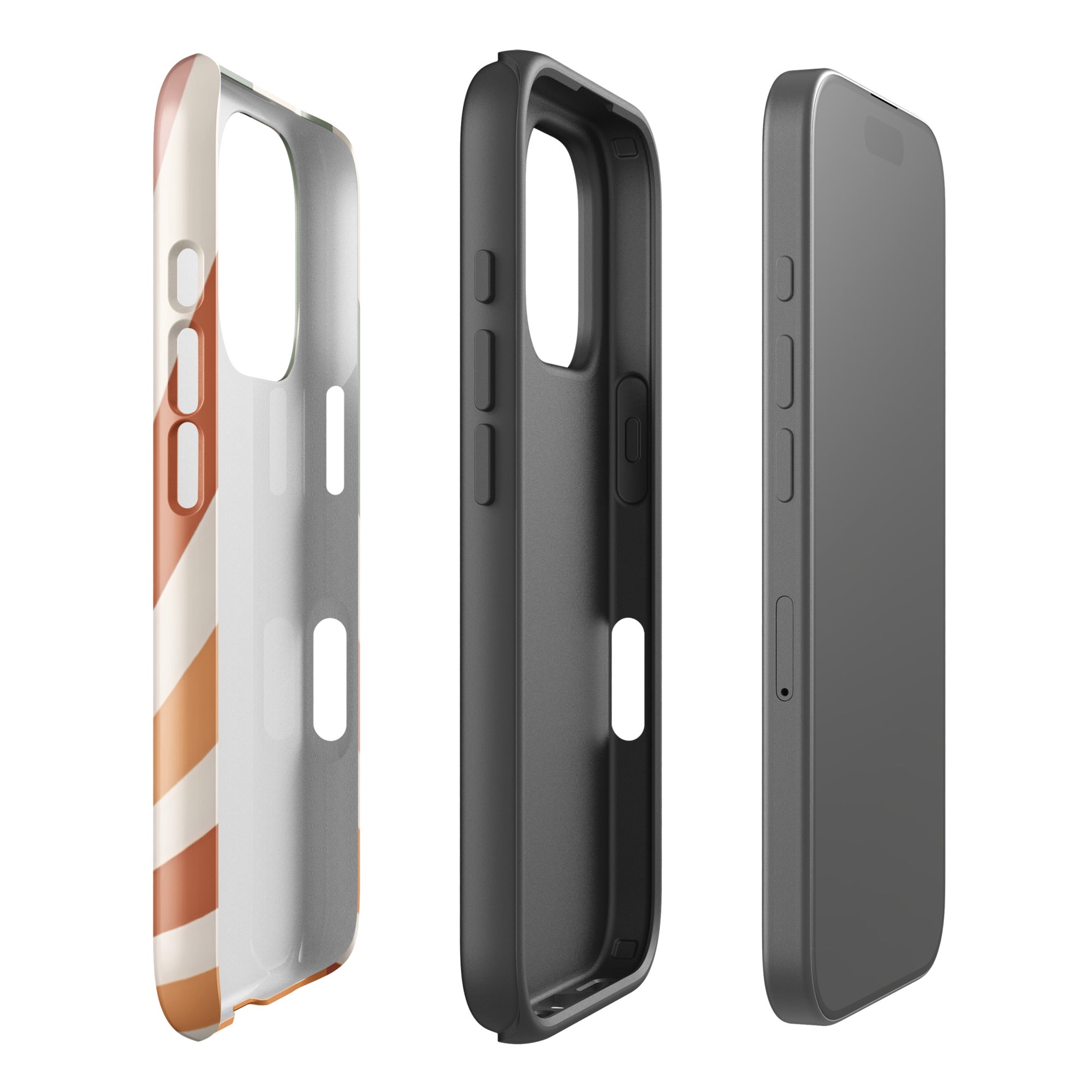 Retro Sunrise Tough Case for iPhone 16 Pro