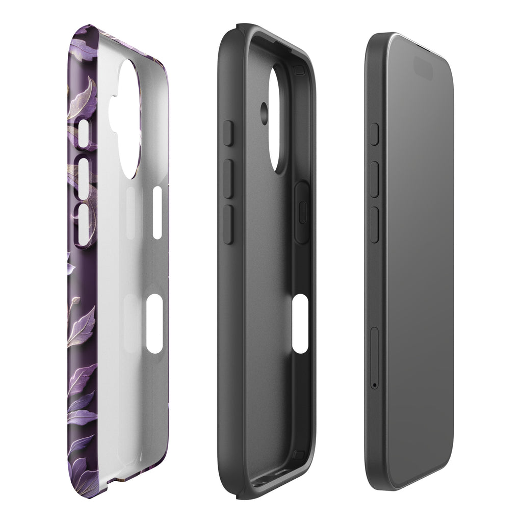 Royal Violet Filigree Tough Case for iPhone 16