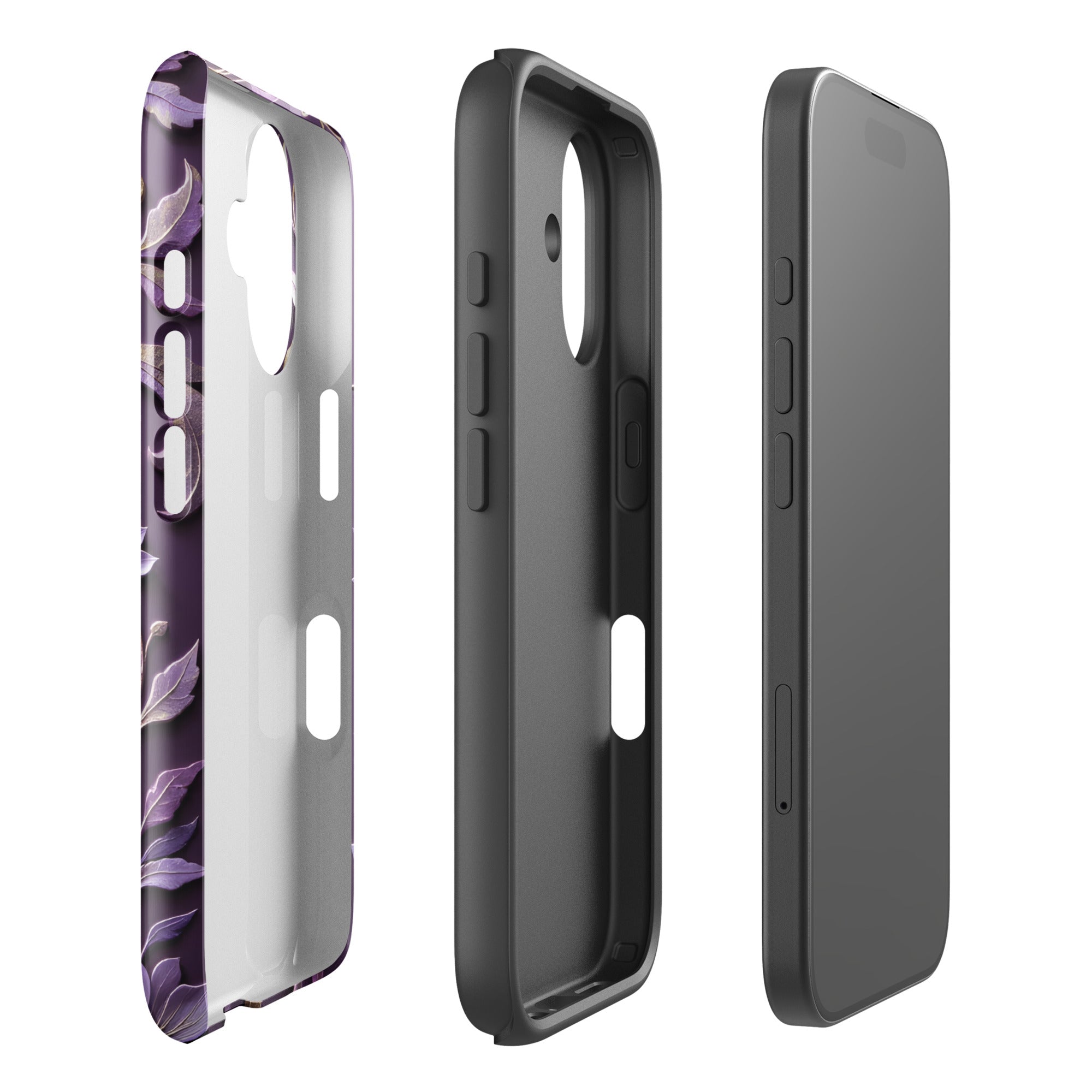 Royal Violet Filigree Tough Case for iPhone 16