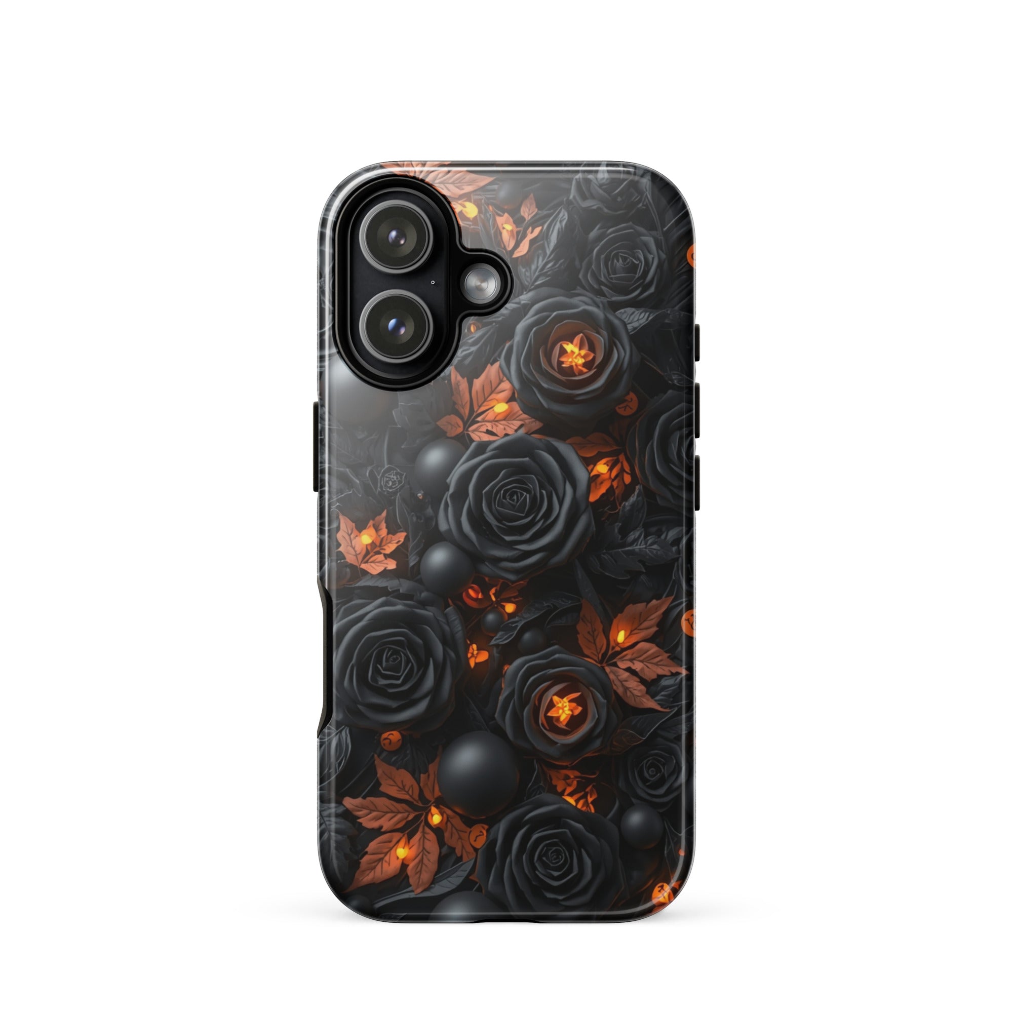 Dark Floral Glow Tough Case for iPhone 17