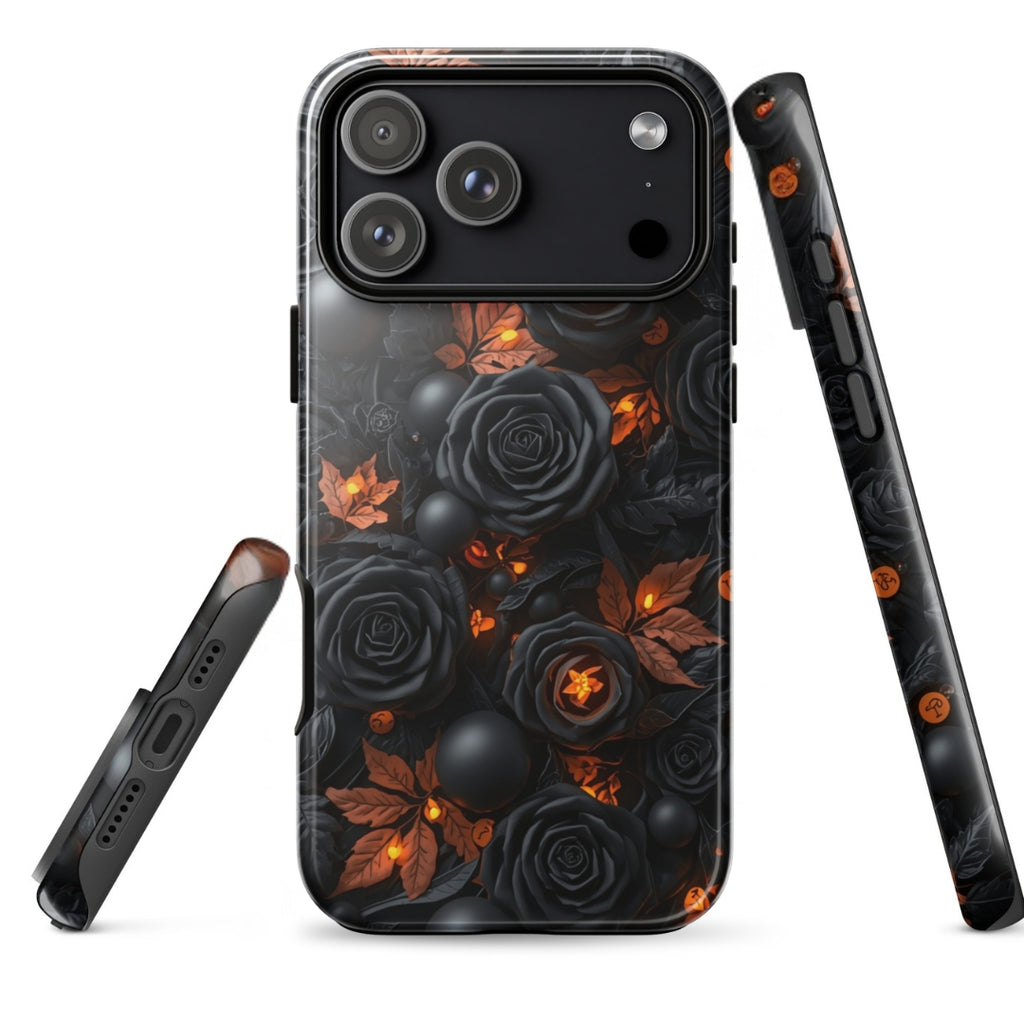 Dark Floral Glow Tough Case for iPhone 17 Pro Max
