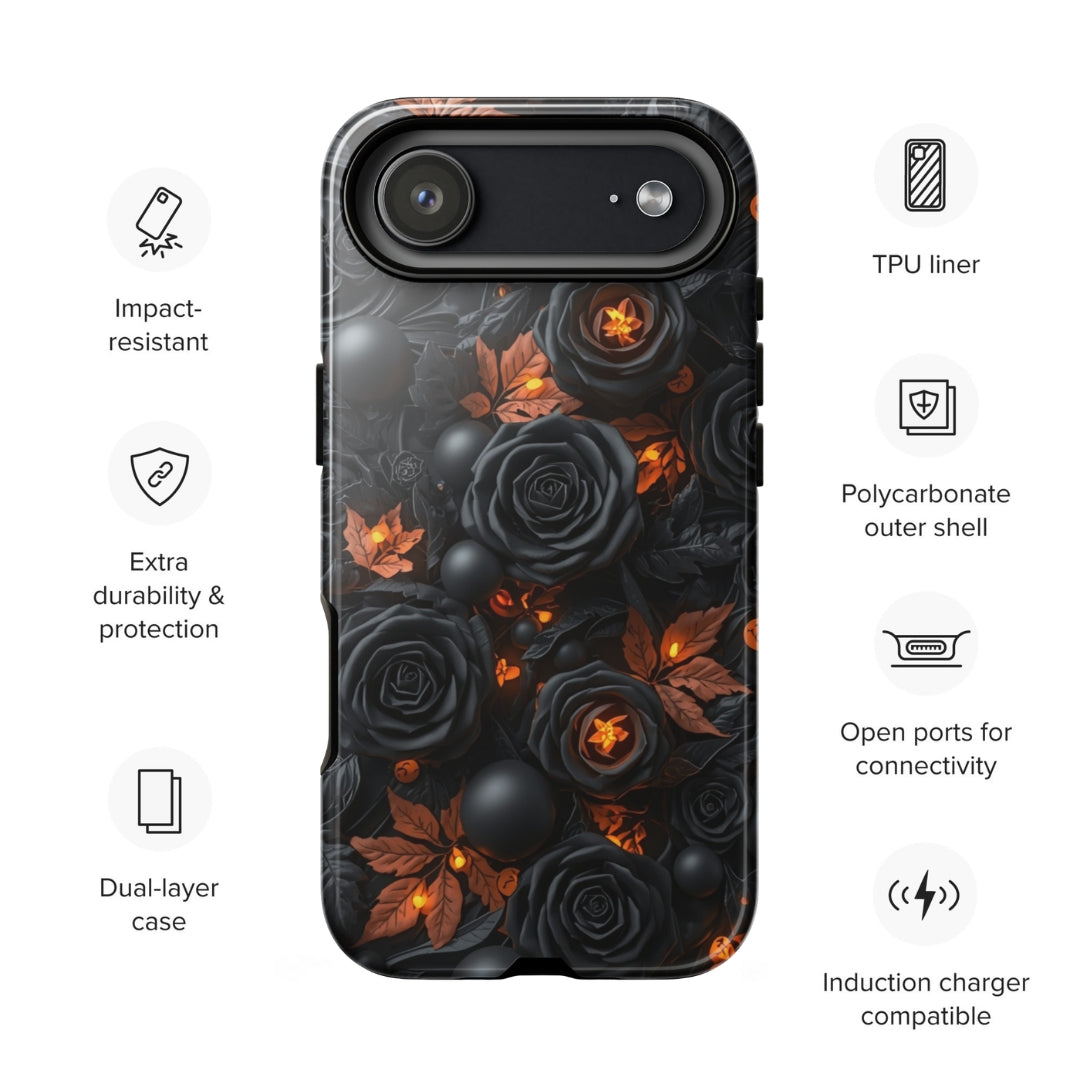 Dark Floral Glow Tough Case for iPhone 17 Air