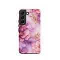Pink Watercolor Floral Tough Case for Samsung Galaxy S22