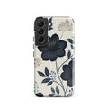 Elegant Blue Floral Tough Case for Samsung Galaxy S22