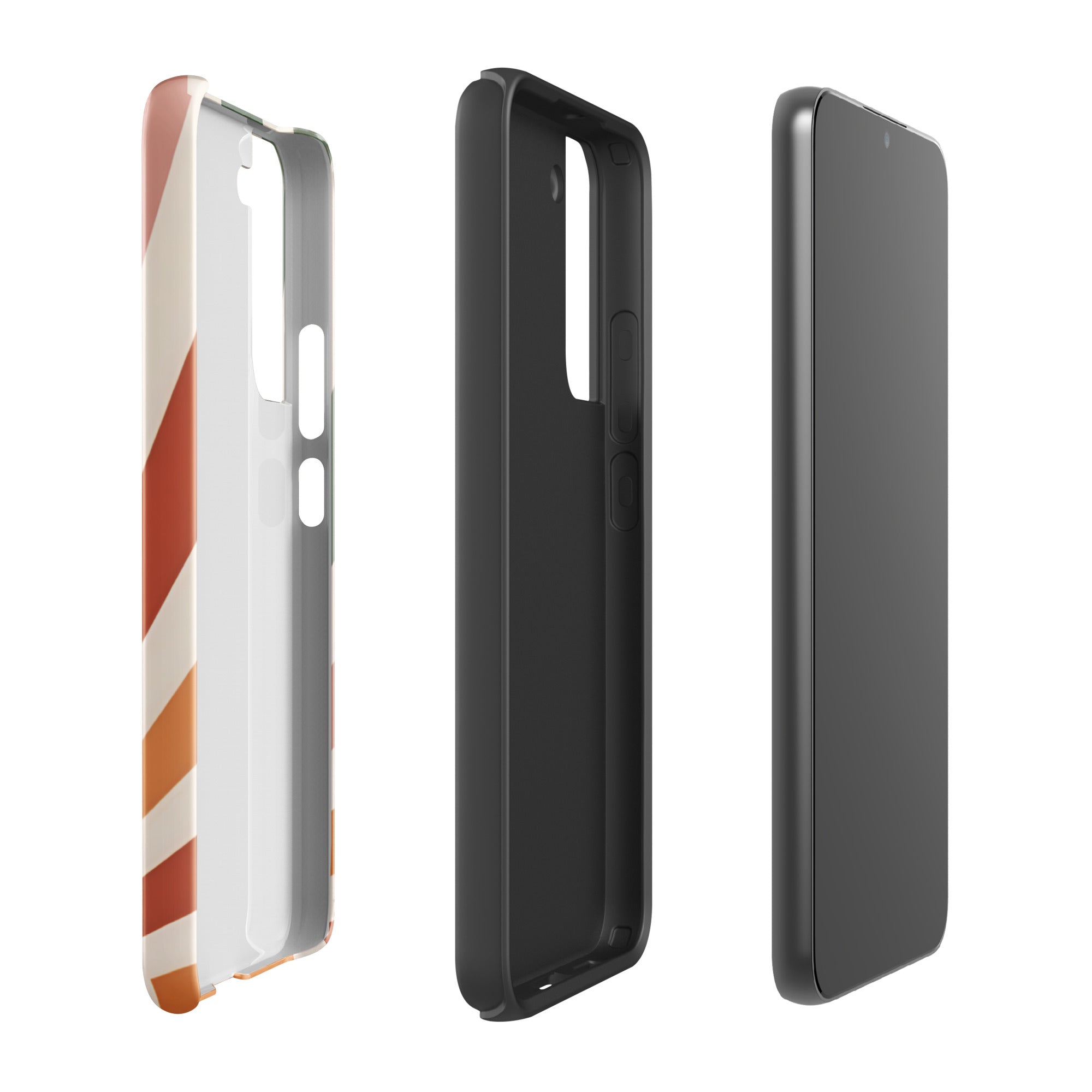 Retro Sunrise Tough Case for Samsung Galaxy S22 Plus – Dual Layer Protective Phone Case (Glossy or Matte)