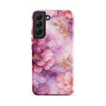 Pink Watercolor Floral Tough Case for Samsung Galaxy S22 Plus