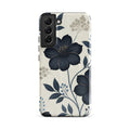 Elegant Blue Floral Tough Case for Samsung Galaxy S22 Plus