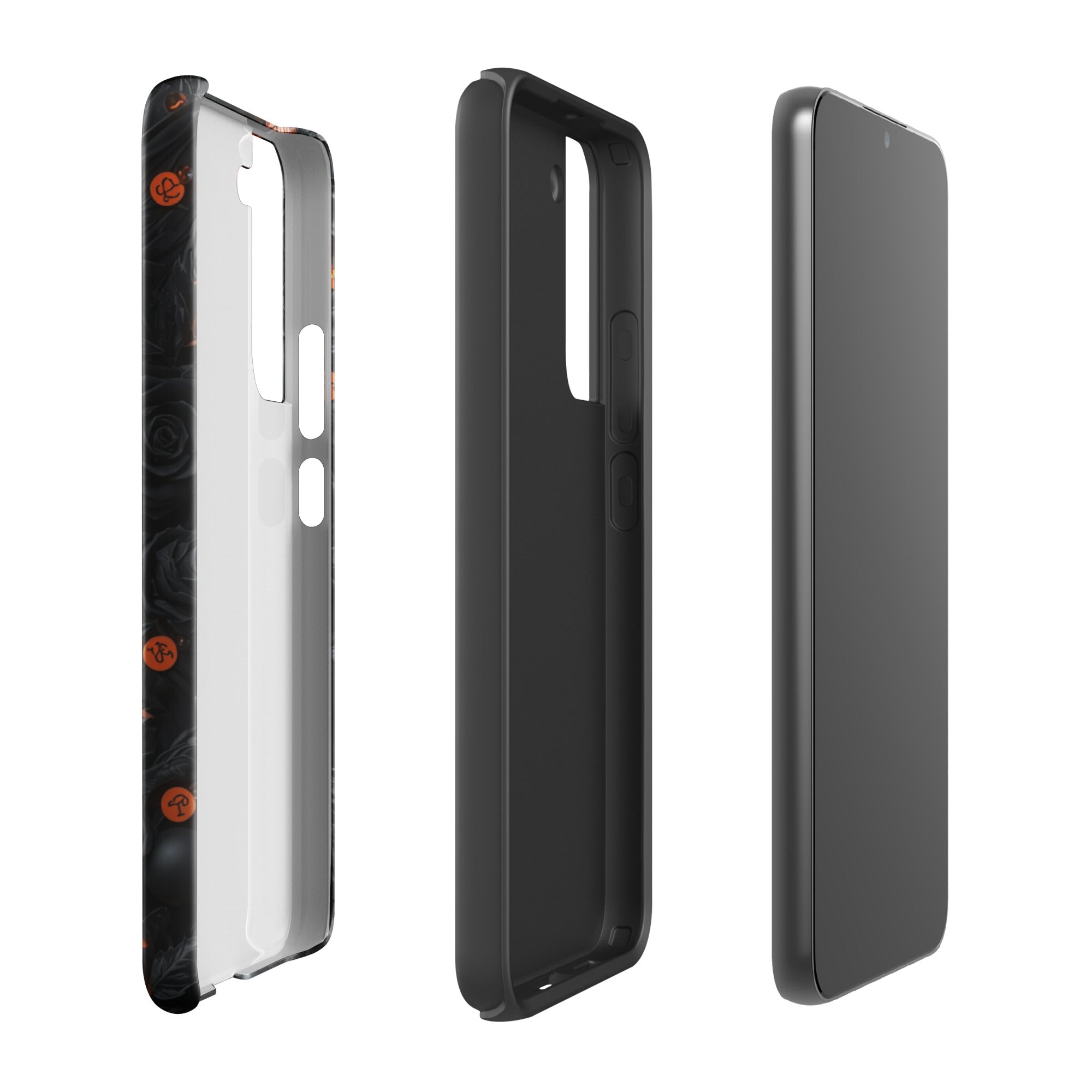 Dark Floral Glow Tough Case for Samsung Galaxy S22 Plus