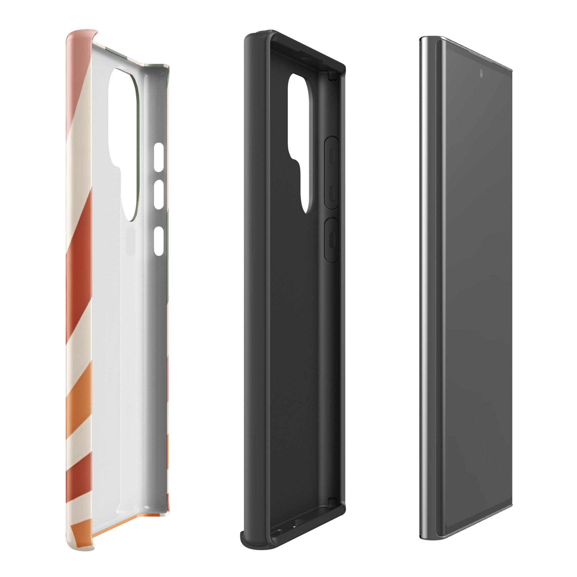 Retro Sunrise Tough Case for Samsung Galaxy S22 Ultra – Dual Layer Protective Phone Case (Glossy or Matte)