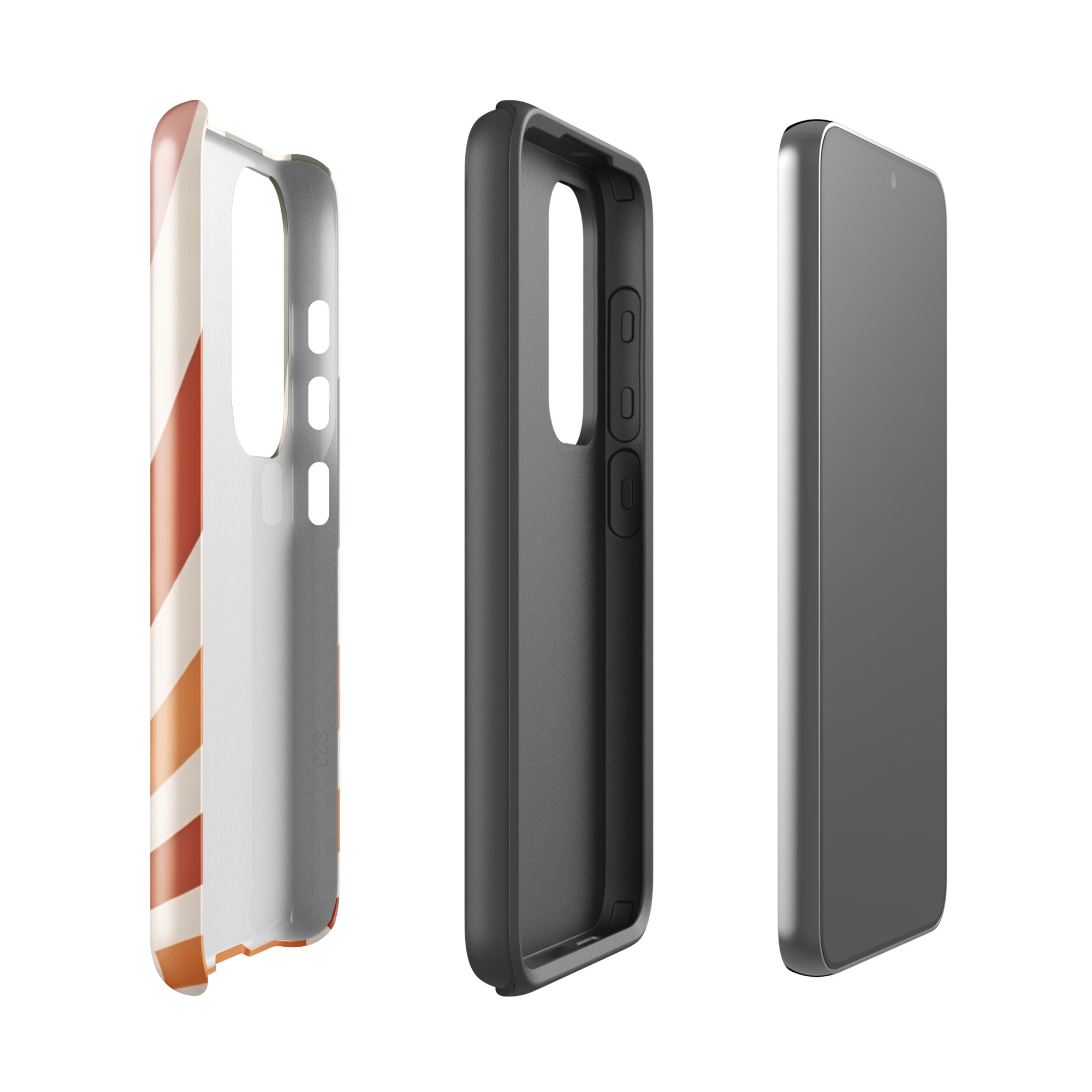 Retro Sunrise Tough Case for Samsung Galaxy S23 – Dual Layer Protective Phone Case (Glossy or Matte)