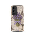 Vintage Paris Lavender Tough Case for Samsung Galaxy S23 – Dual Layer Protective Phone Case (Glossy or Matte)