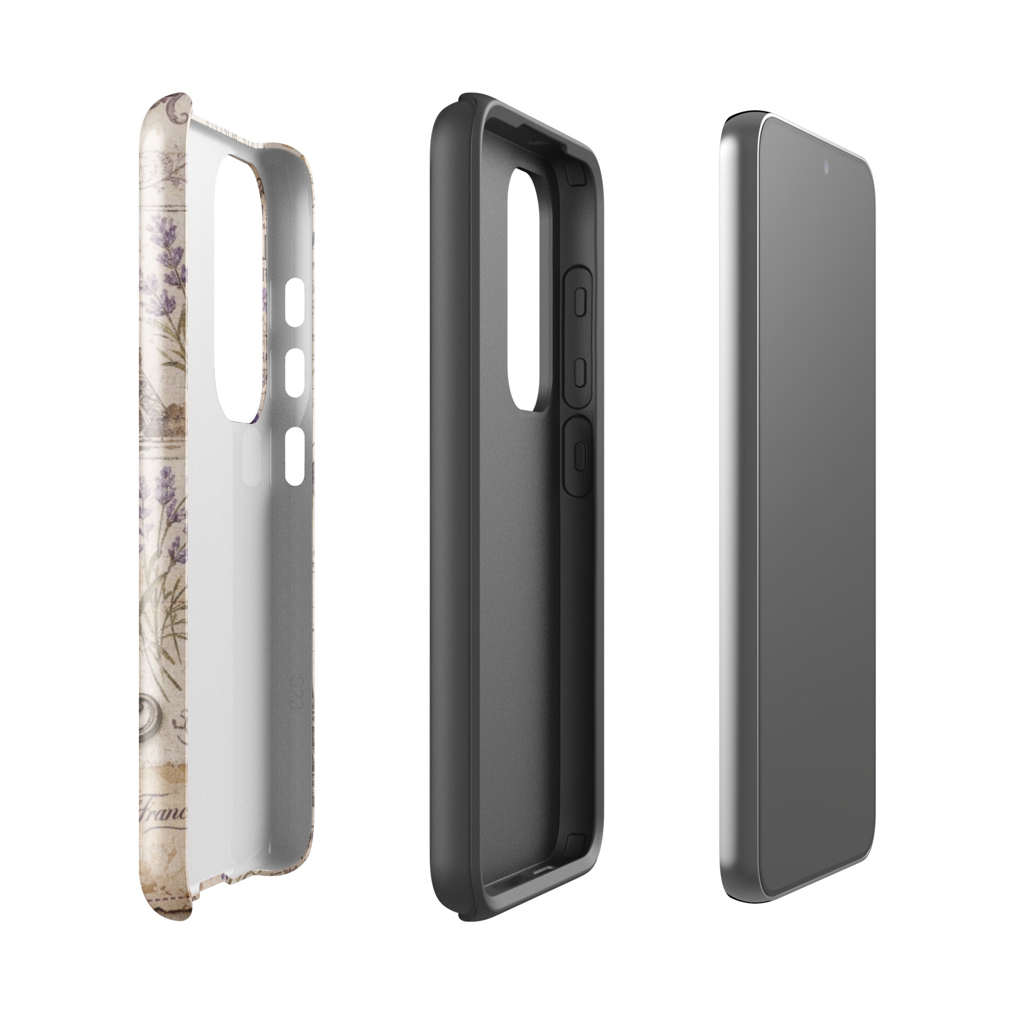 Vintage Paris Lavender Tough Case for Samsung Galaxy S23 – Dual Layer Protective Phone Case (Glossy or Matte)