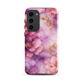Pink Watercolor Floral Tough Case for Samsung Galaxy S23 Plus