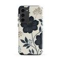 Elegant Blue Floral Tough Case for Samsung Galaxy S23 Plus