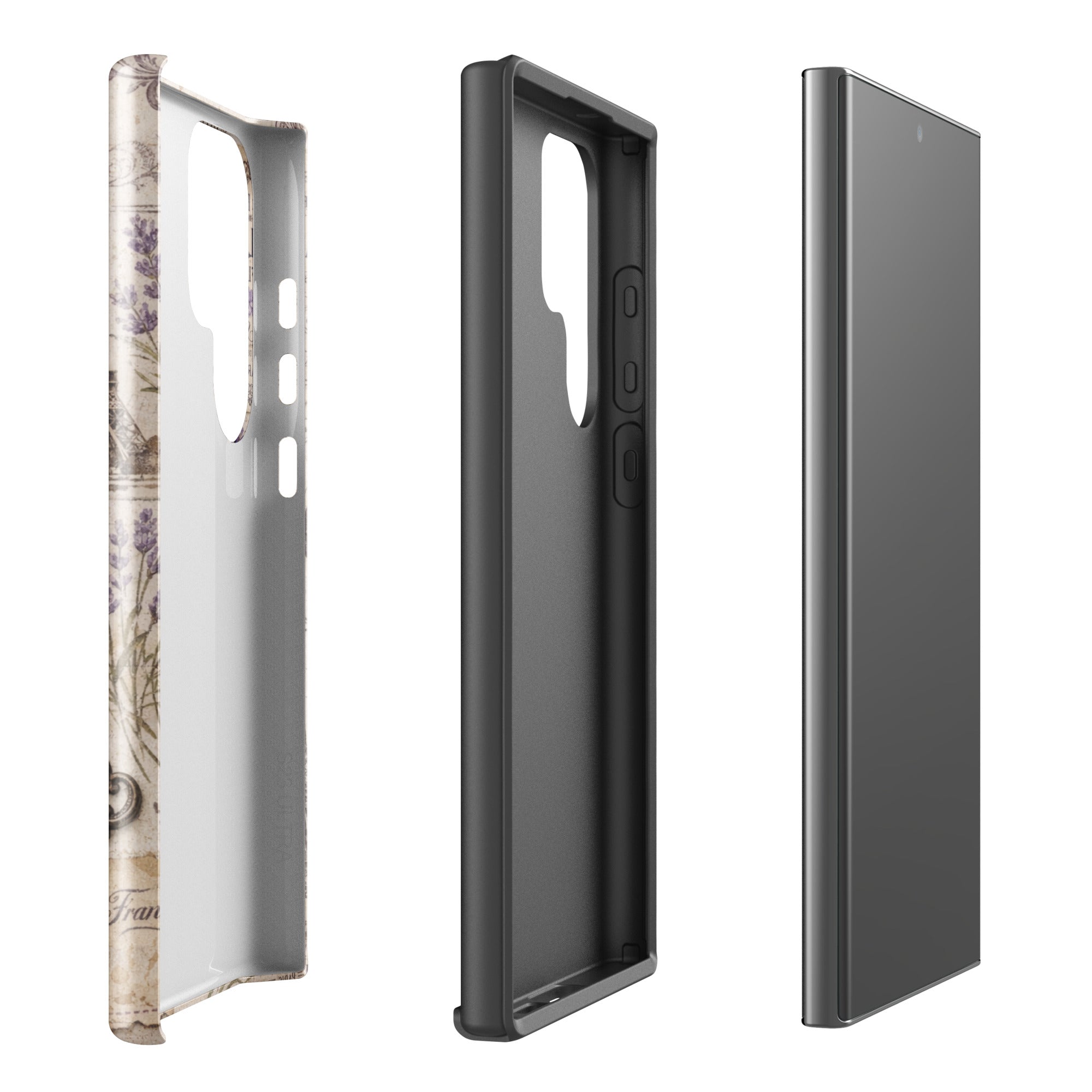 Vintage Paris Lavender Tough Case for Samsung Galaxy S23 Ultra – Dual Layer Protective Phone Case (Glossy or Matte)