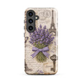 Vintage Paris Lavender Tough Case for Samsung Galaxy S24 Plus – Dual Layer Protective Phone Case (Glossy or Matte)